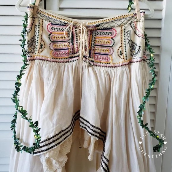 Free People !!RARE!! Rises In the East High Low Maxi Skirt - Picture 8 of 14